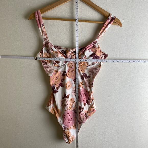 Maaji Afrodita Danish Classic One Piece Size Medium Pink White Brown Burgundy - Picture 14 of 14